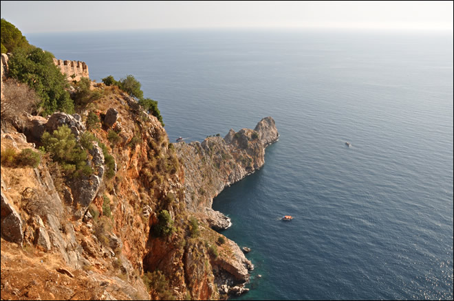 Vue depuis la forteresse supérieure d'Alanya