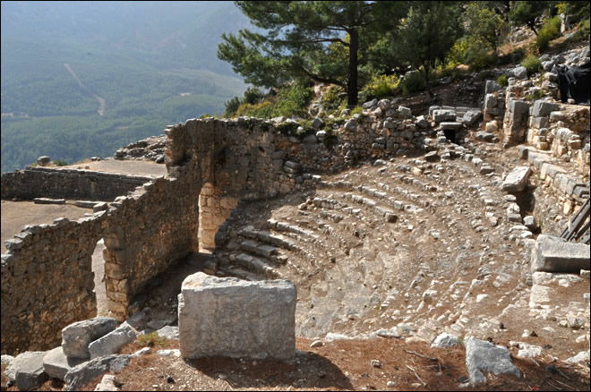 L'odéon à Arykanda Le site antique d'Arykanda