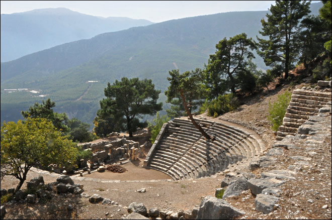 Le théâtre d'Arykanda Le site antique d'Arykanda