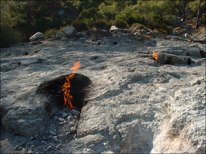 Flammes à Chimaera