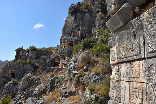 La nécropole de Myra