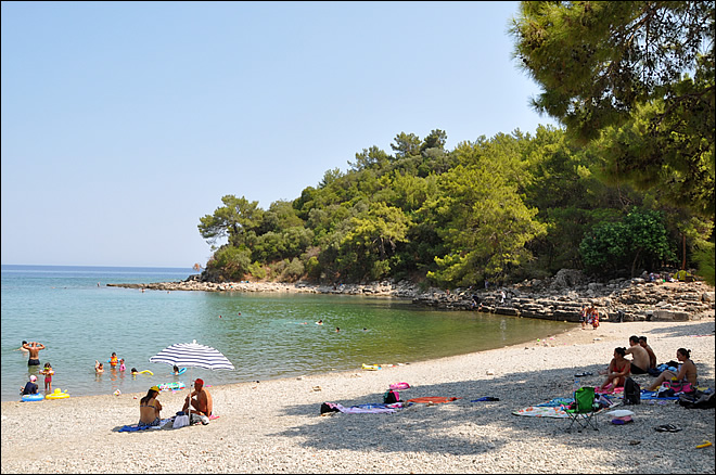 Baignade à Phaselis