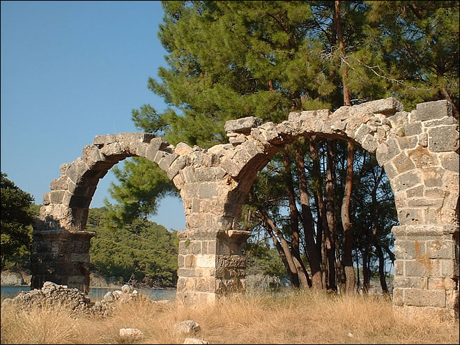 Le site antique de Phaselis en Turquie
