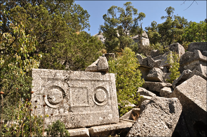 Tombeaux de la nécropole Sud de Termessos