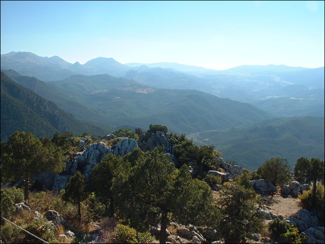 Vue depuis la tour de guet de Termessos